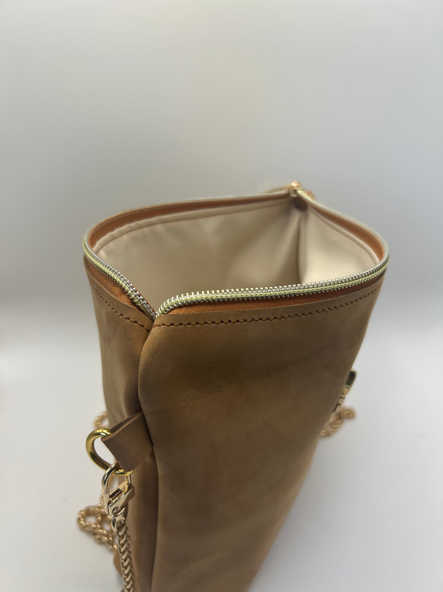 Trachten- / Dirndltasche Beige Wildleder