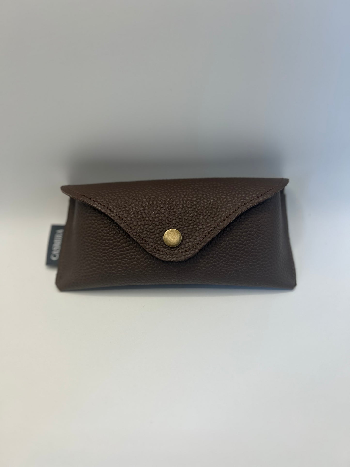 Brillenetui Unisex Leder Dunkelbraun