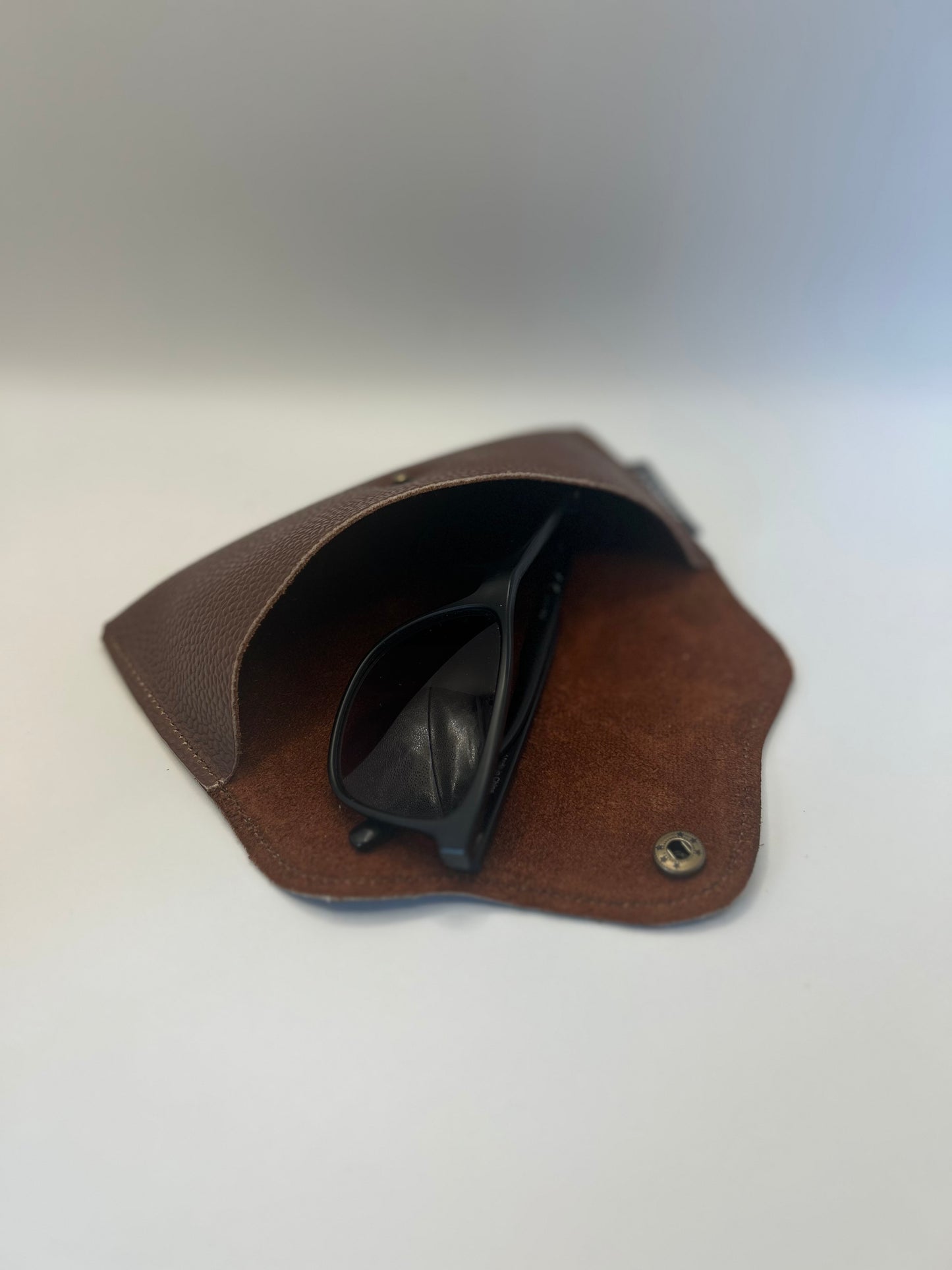 Brillenetui Unisex Leder Braun