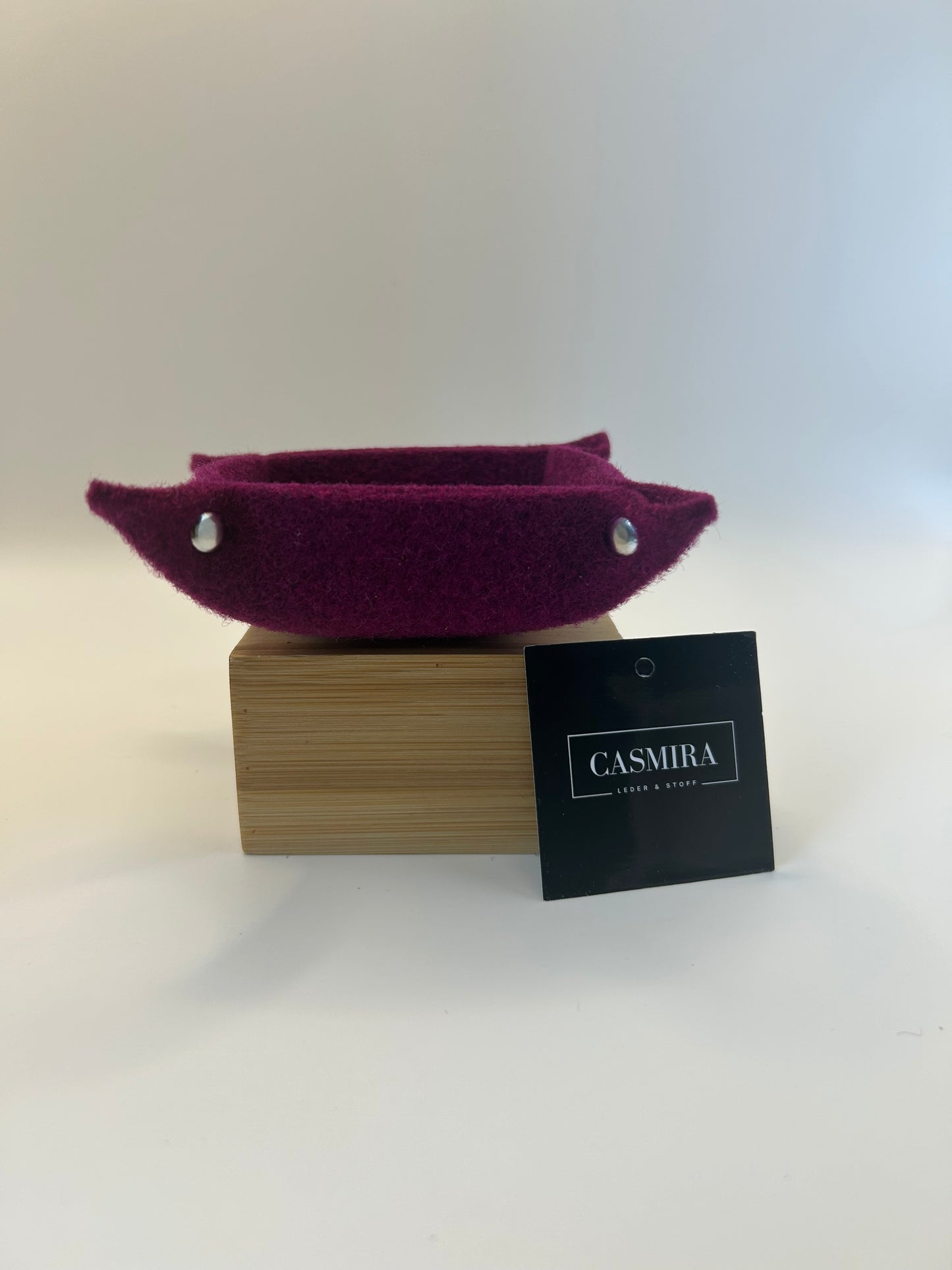 Aufbewahrungsschale Filz Magenta Klein