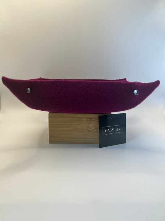 Aufbewahrungsschale Filz Magenta