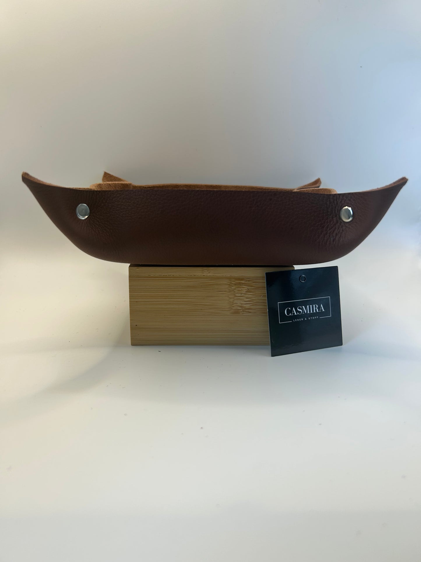 Aufbewahrungsschale Leder Braun