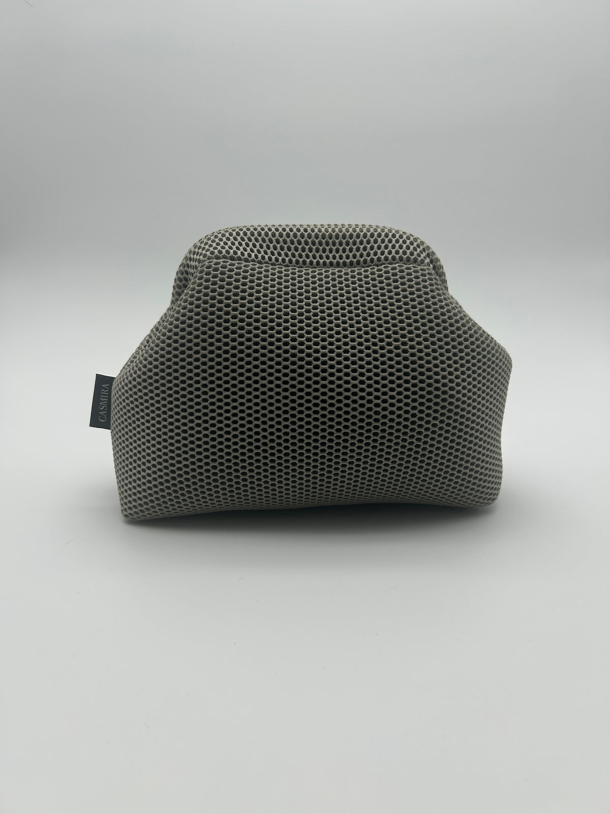 Kosmetiktasche Clip Hellgrau/Beige