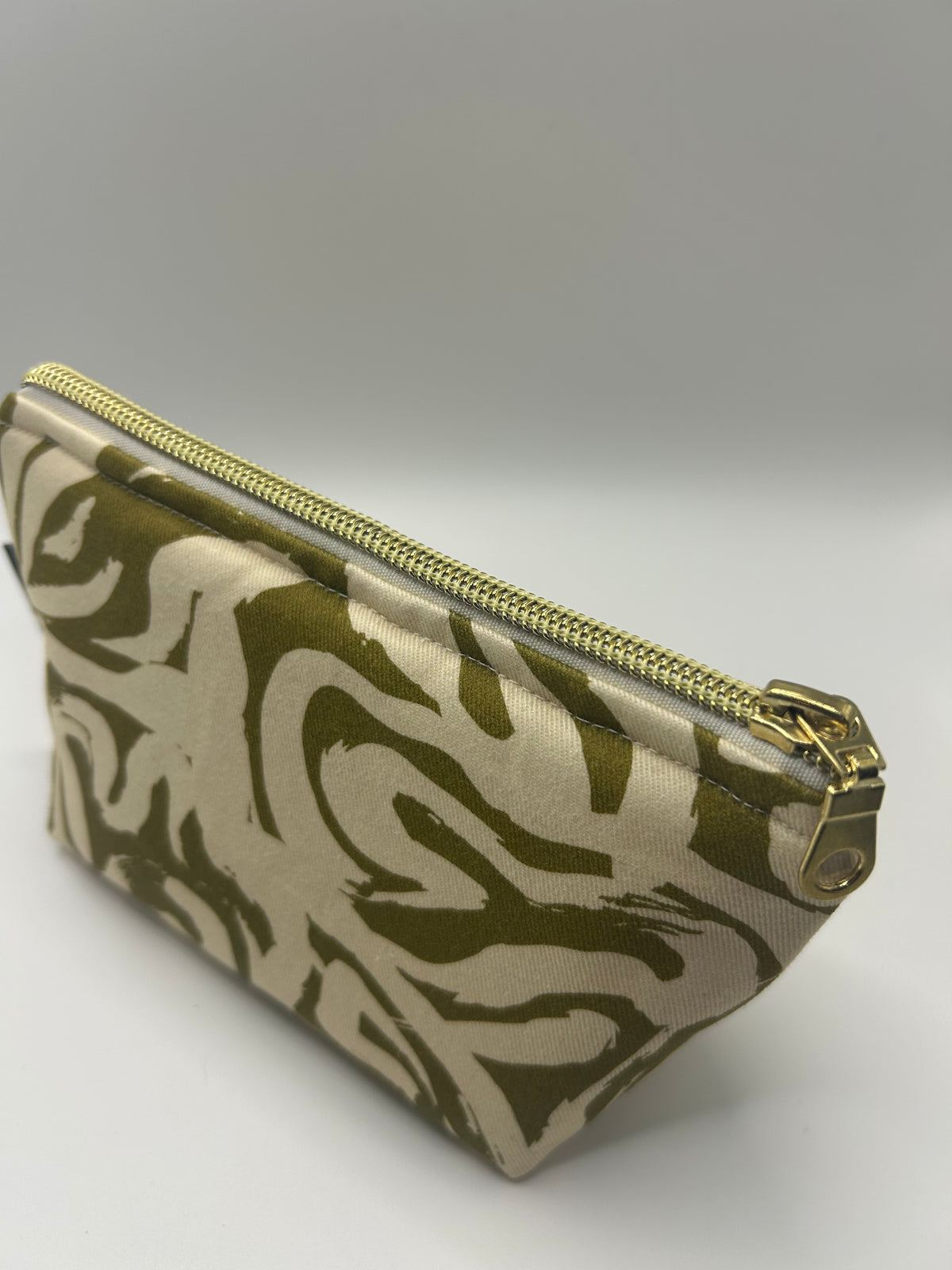 Kosmetiktasche Grün/Weiß Mittel