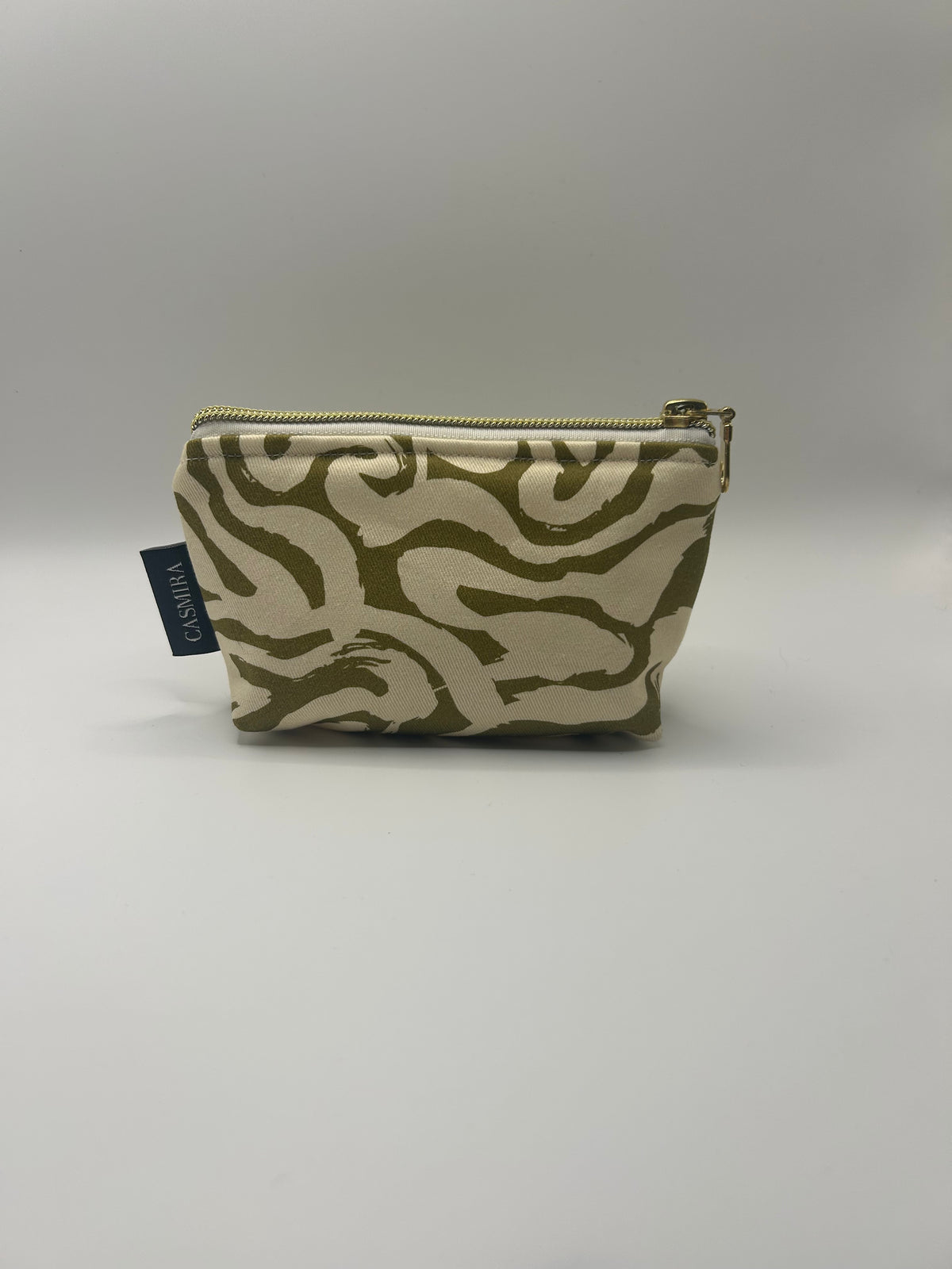 Kosmetiktasche Grün/Weiß Klein