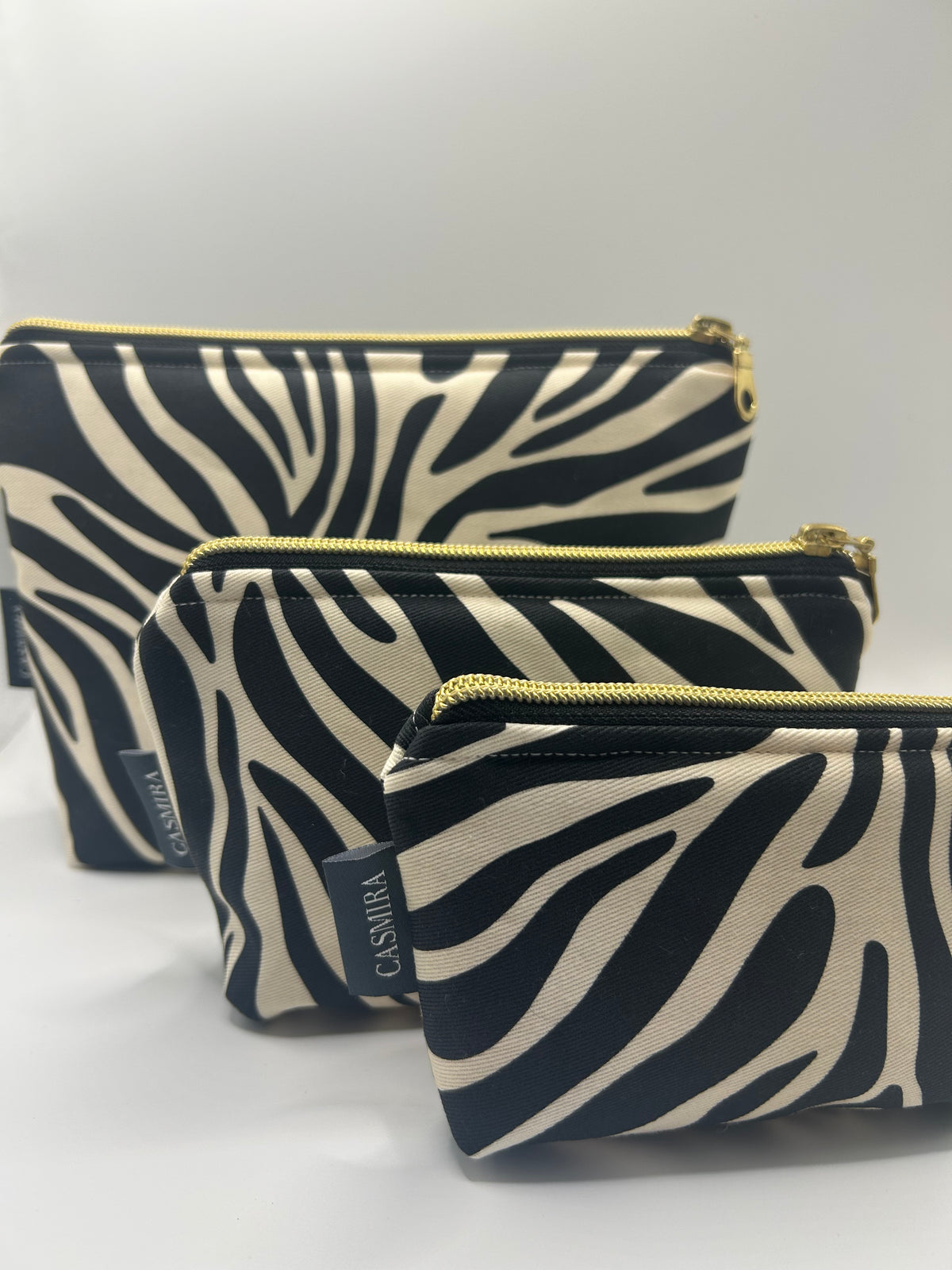 Kosmetiktasche Zebra Groß